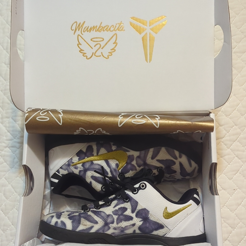 Nike Mambacita Floral Sneakers with Gold and Purple